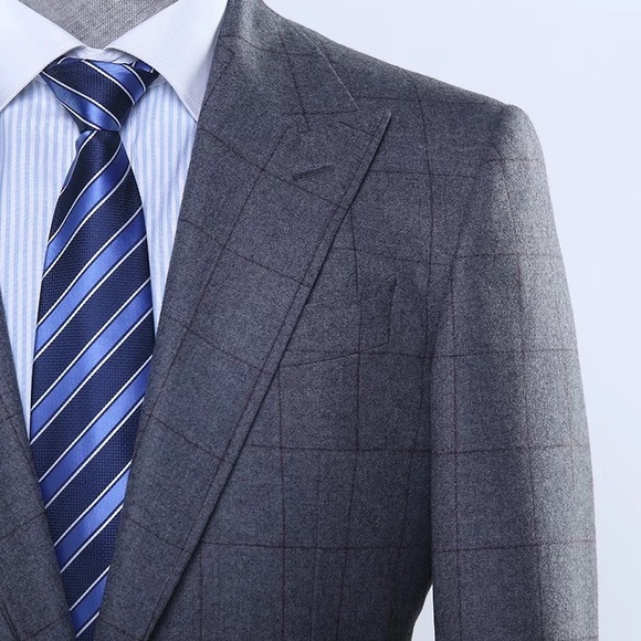 Hanini Suits & Blazers Mtm Custom Mens Suit Hanini 0 Wool Luxury